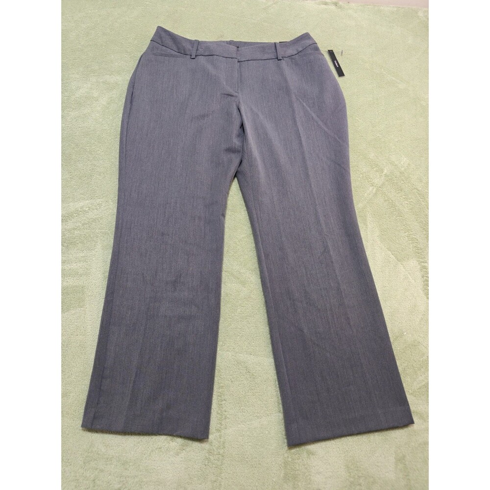 Worthington Curvy Fit Perfect Trouser Pants Womens 10PS 10 Petite Short Gray NWT